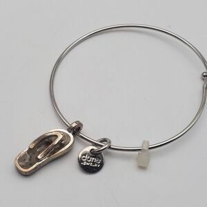 Dune silver flip flop‎ bracelet